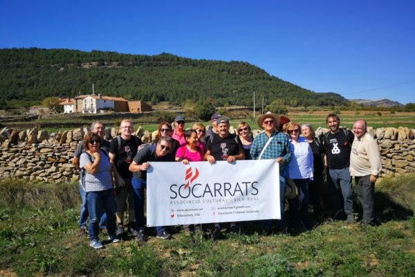 Socarrats visita la pedra seca de Vilafranca
