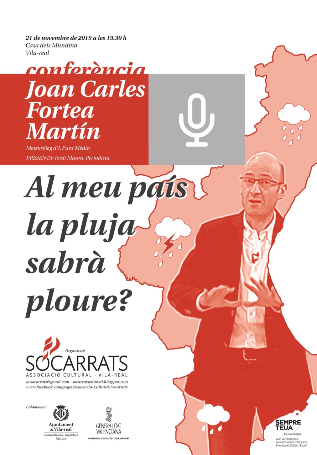 Conferència de Joan Carles Fortea sobre el nostre clima, aquest dijous