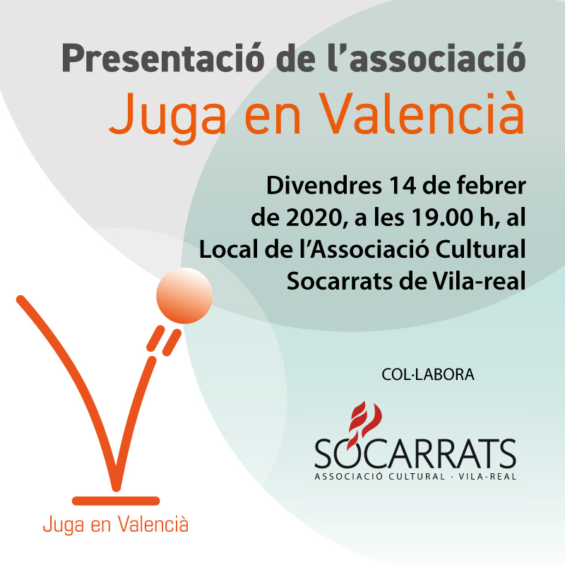 Juga en Valencià es presenta a la societat civil de Vila-real