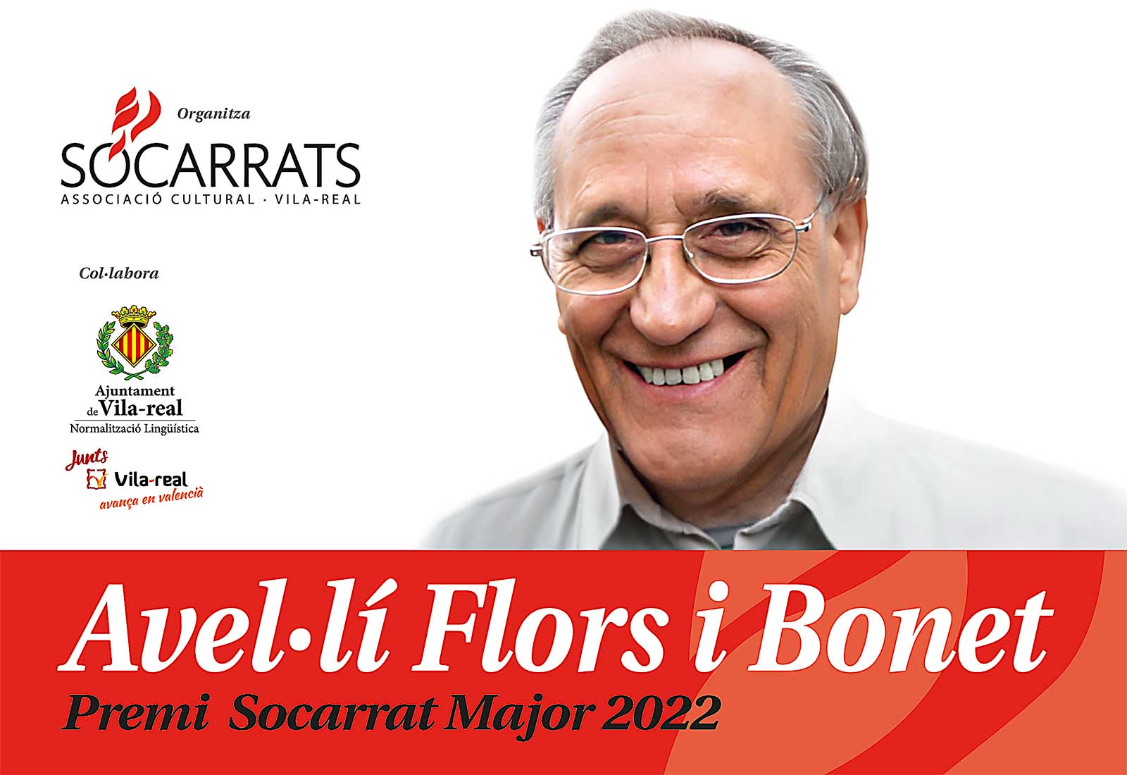 Acte de lliurament del premi Socarrat Major 2022 a Avel·lí Flors i Bonet